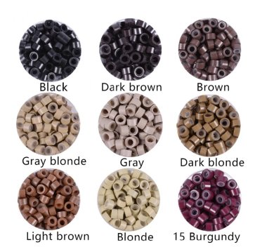 Micro ring Silicone i pakker af 100 stk