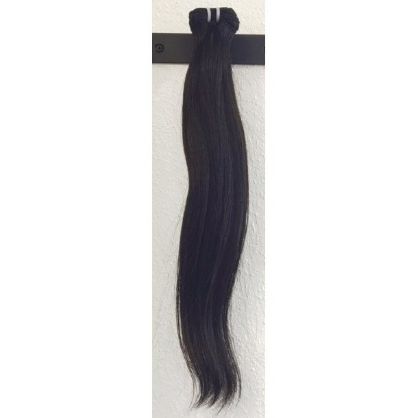  Single Drawn Luxurious Quality Brazilian Hair Extension 50cm Straight Hair color 1