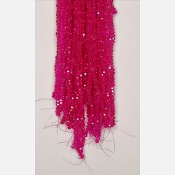 Nr. 20 Pink med glimmer - Facet slebne glas perler i 4 x 6 mm.