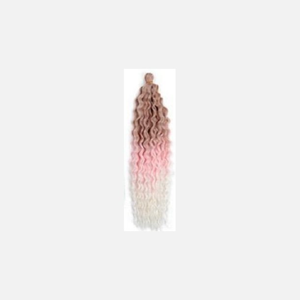 Mermaid waving crochet # 27/pink/613