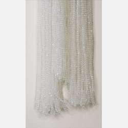 Nr. 3 Gennemsigtig/Glas  Facet slebne glas perler i 4 x 6 mm.