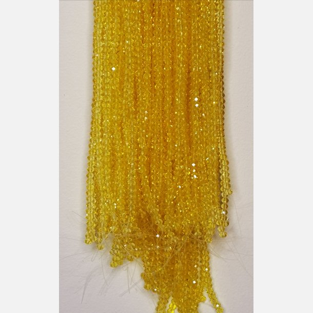 Nr. 9  Mnegul Facet slebne glas perler i 4 x 6 mm.