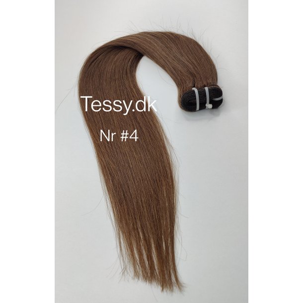 single Drawn Luxurious Quality Brazilian Hair Extension 50cm ( 20 Inches ) Straight Hair Color  #4