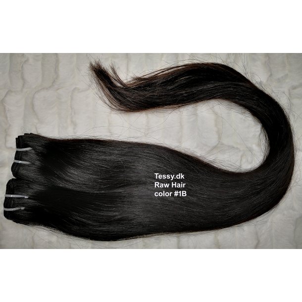Single Drawn Luxurious Quality Brazilian Hair Extension 60cm ( 24 Inches ) Straight Hair Color #1