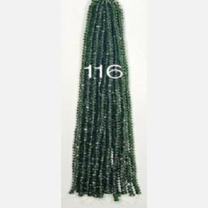 Nr 116 Facet slebne glas perler i 6 x 8 mm.