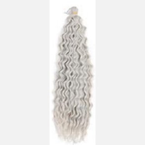 Mermaid waving crochet  silver/grey