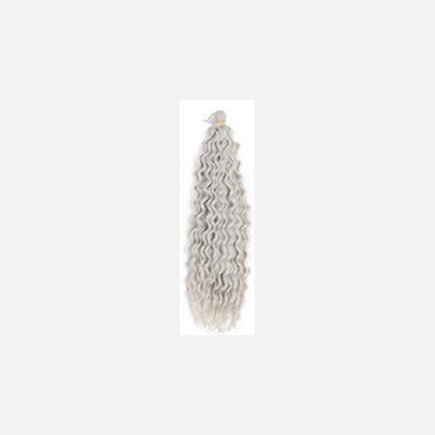 Mermaid waving crochet  silver/grey