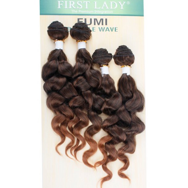 Synthetic hair Natural Loose Wave 4 pcs 18" 18" 16" 16"  color T1B/30