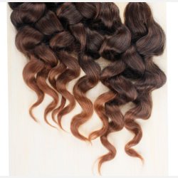 Synthetic hair Natural Loose Wave 4 pcs 18" 18" 16" 16"  color T1B/30