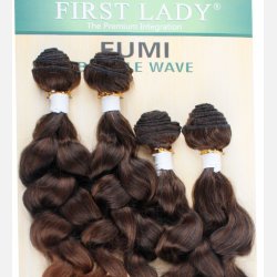 Synthetic hair Natural Loose Wave 4 pcs 18" 18" 16" 16"  color T1B/30