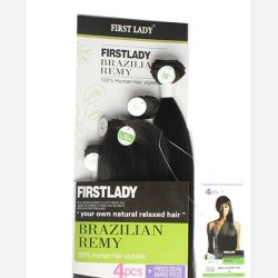 Synthetic hair weft 12" 14" 16" 18" +BANGPIECE+CLOSURE