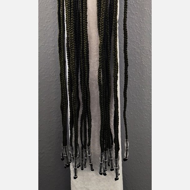 Parykker / wigs Oliven  med perler