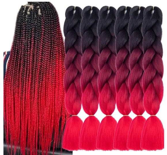 Jumbo Braiding Hair Extension Kanekalon Synthetic Hair Kanekalon Synthetic Jumbo Braids Tilbud 1875